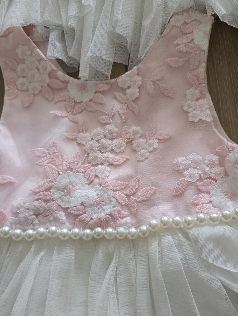 American Princess Pink White Tulle Girl Dresses Lot Bundle Elegant Ruffled 4 5